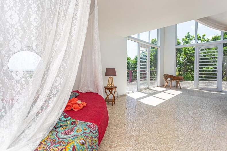 Espace détente avec lit d'angle